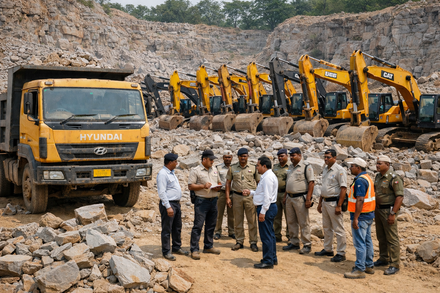 अवैध खनन पर बड़ी कार्रवाई: SDM के निर्देश पर टीमरलगा में 10 पोकलेन और एक हाईवा जप्त